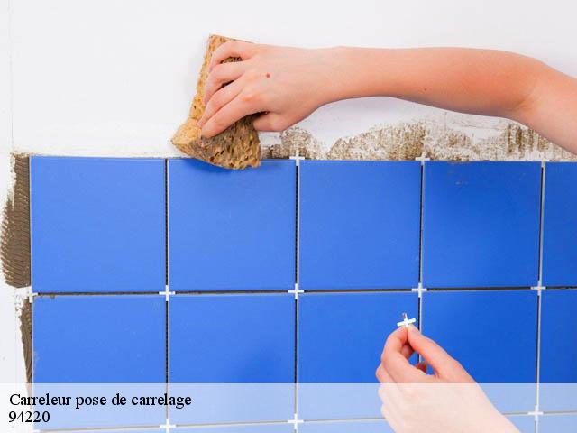 Carreleur pose de carrelage 94220